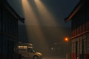 《雪落无声处》年代剧封面，雪夜木屋窗光